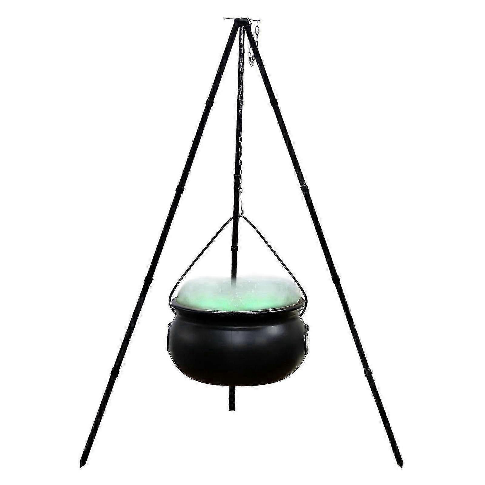 Large Witches Cauldron on Tripod with LED Light for Yard and Porch Decorations