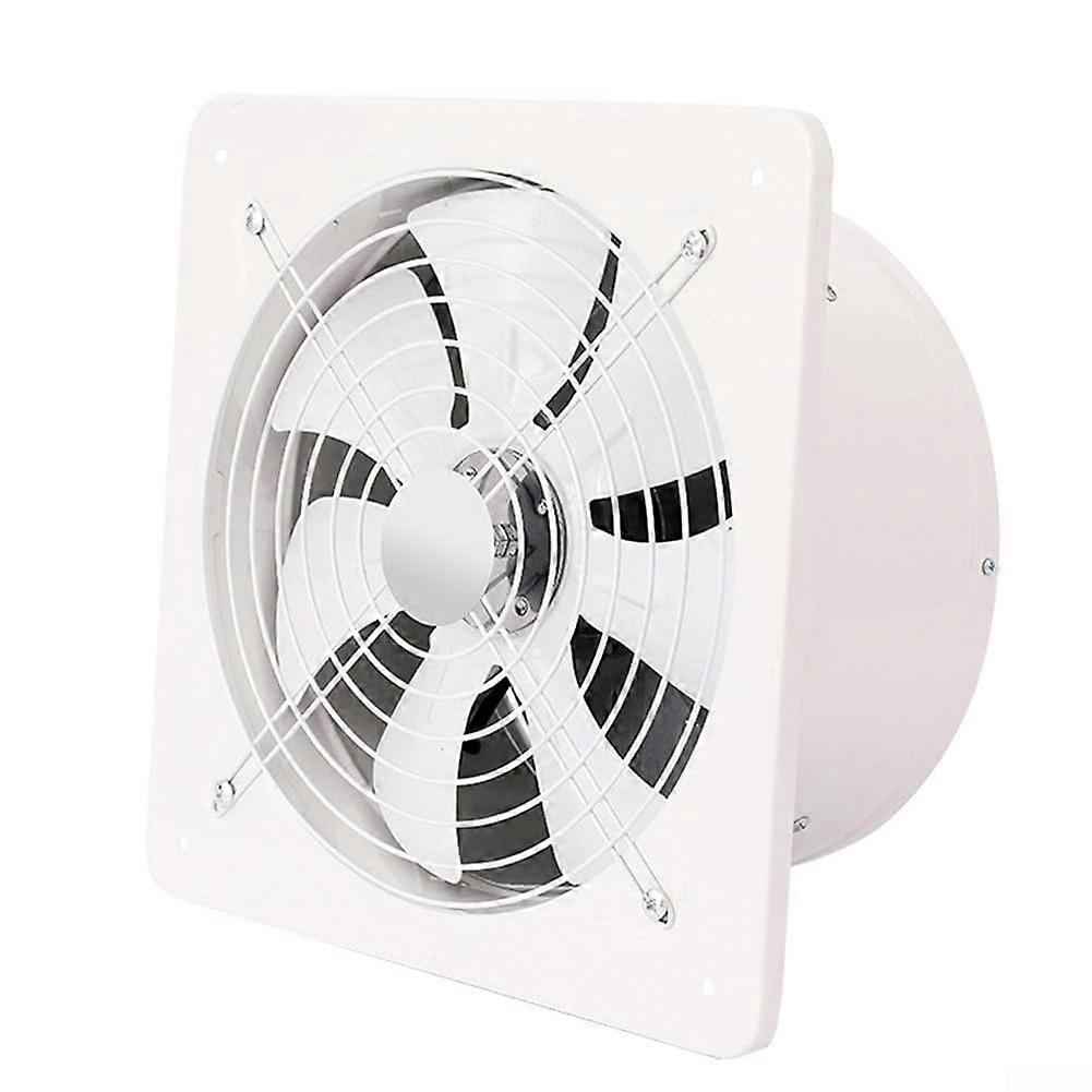 Heavy Duty 4' Extractor Fan for Effective Moisture Management in Kitchens and Bathrooms, Uses Only 80W Power (White)