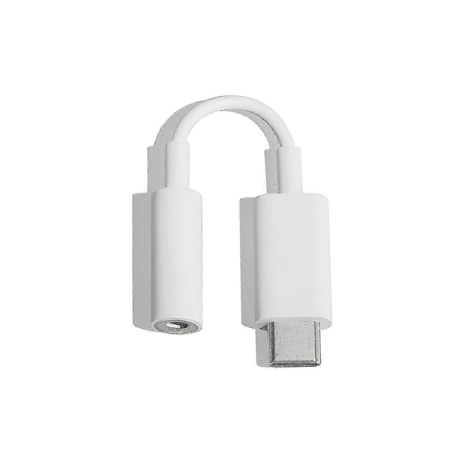 Offizielle Google USB-C zu Digital Audio 3.5mm Kopfhörer-Buchse Adapter - Weiß - GA00477 (Bulk Packed)