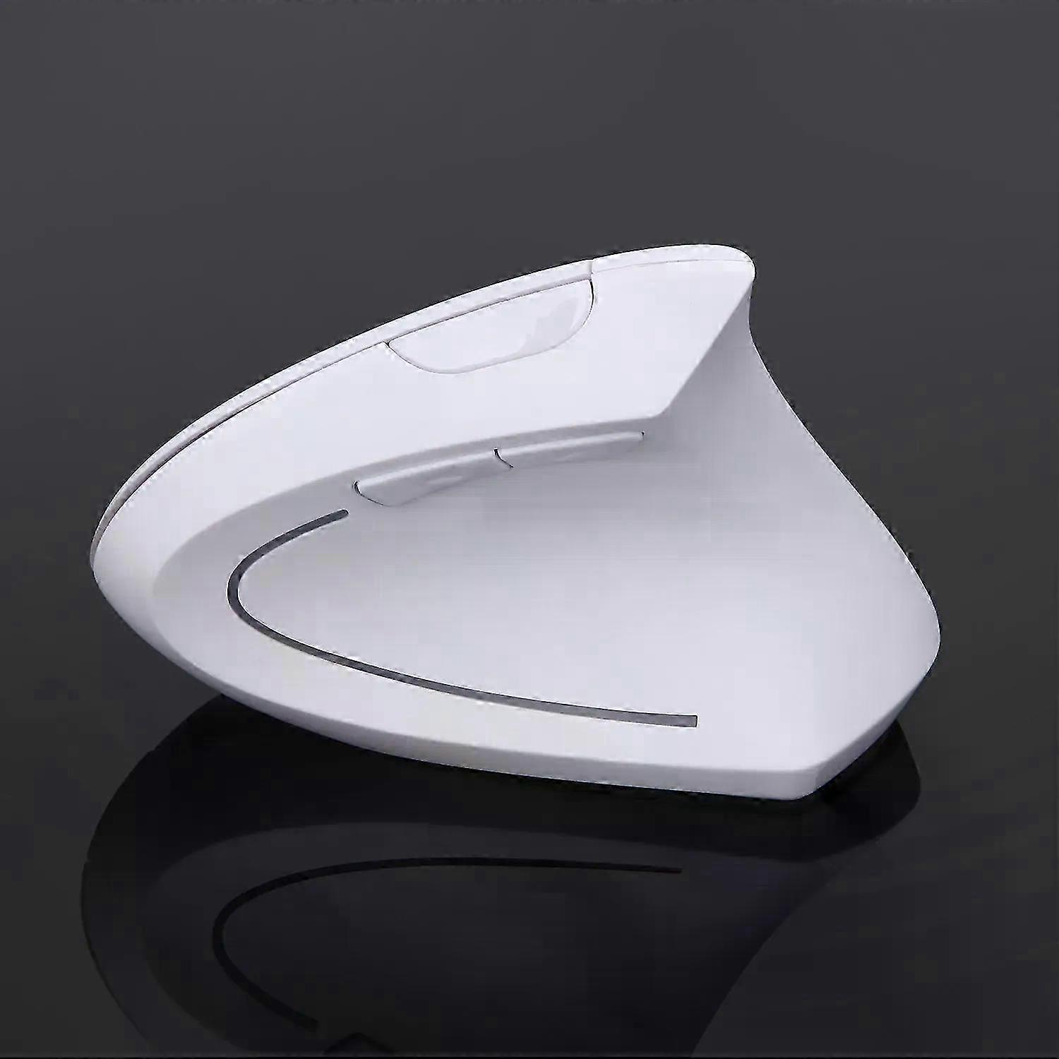 Wireless 2.4G Vertical Mouse Type-C USB Dual Ports Plug and Play DPI Adjustable Low Noise Button for Office Use
