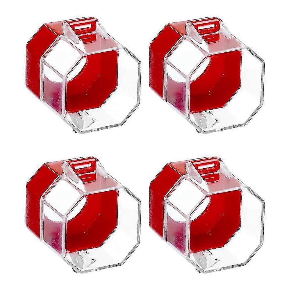 Emergency Stop Button Cover, 4 Pack Plastic Switch Cover Protector, Toggle Switch Push Button Switch Lockout Cover