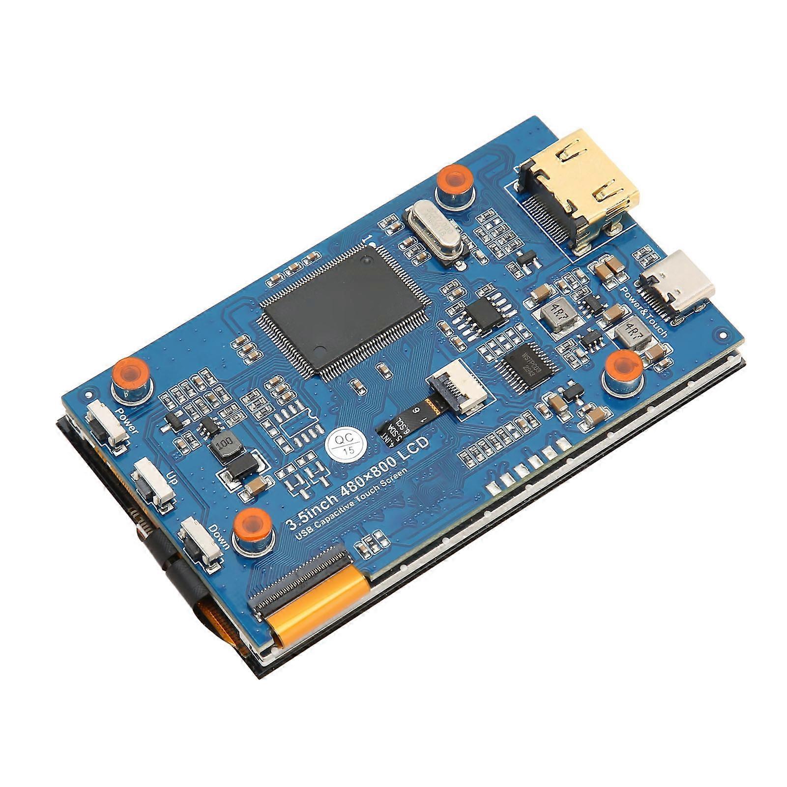 Capacitive Touch Screen 3.5 Inch 5 Points 480x800 LCD IPS Dimmable 170 Degrees Angle Touch Screen for RasPi