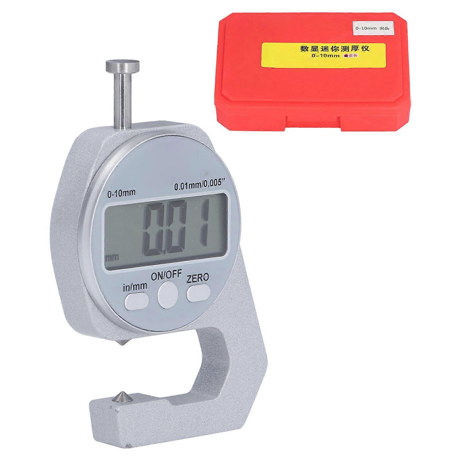 Digital Gauge 0‑10mm Range Mini Electronic Caliper Thickness Meter with LCD Digital Display