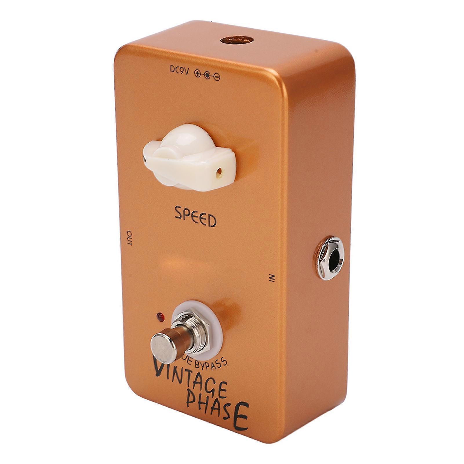 Electric Guitar Effect Pedal Vintage Phase True Bypass Adjustable Instrument Accessory