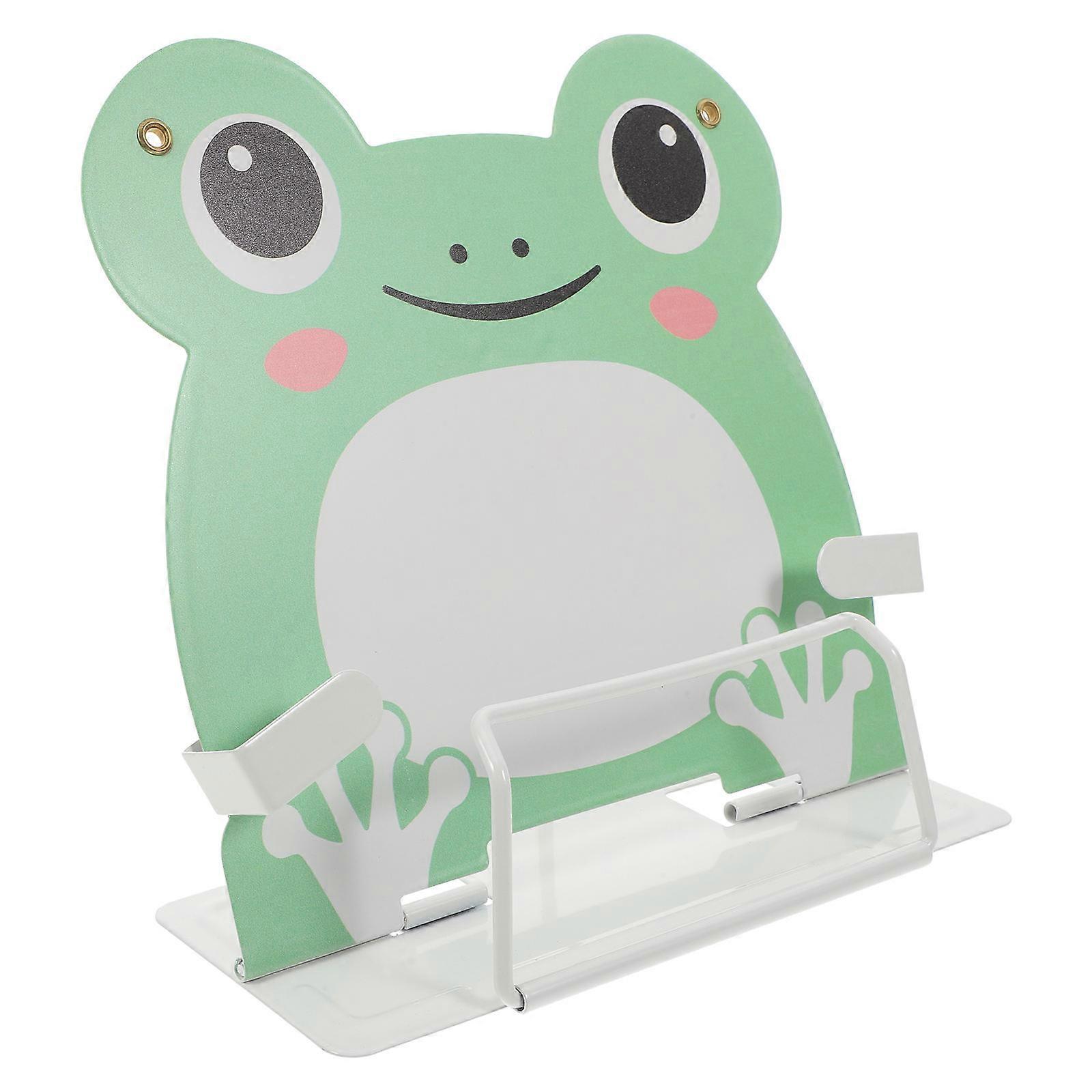 Adjustable Cute Animal Metal Book Stand for Desk Lightweight Portable Holder for Recipe, Music Books and Reading Materials