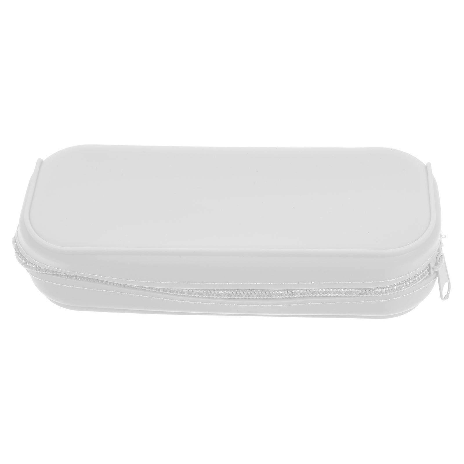 Silicone Pencil Case White with Scratch-Proof Storage for Storage Use