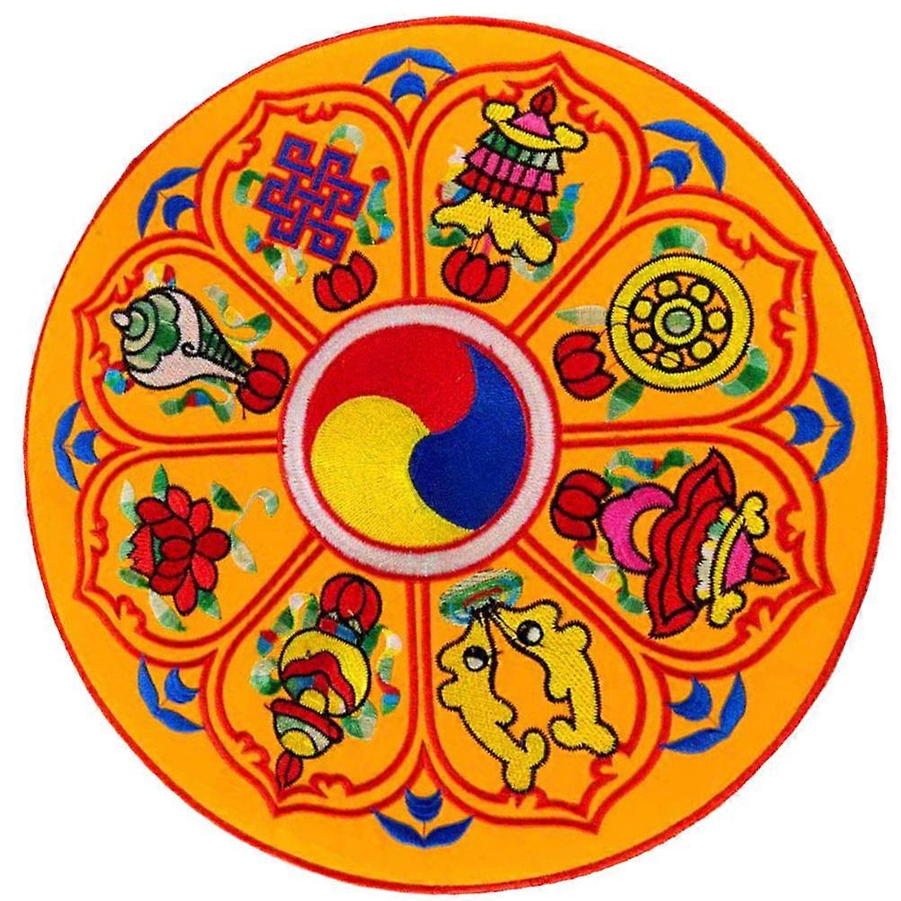 Singing Bowl Cushion Embroidered Sound Bowl Pad for Meditation and Buddhist Mat with Fine Workmanship for Stability and Decorative Use

**Optimized