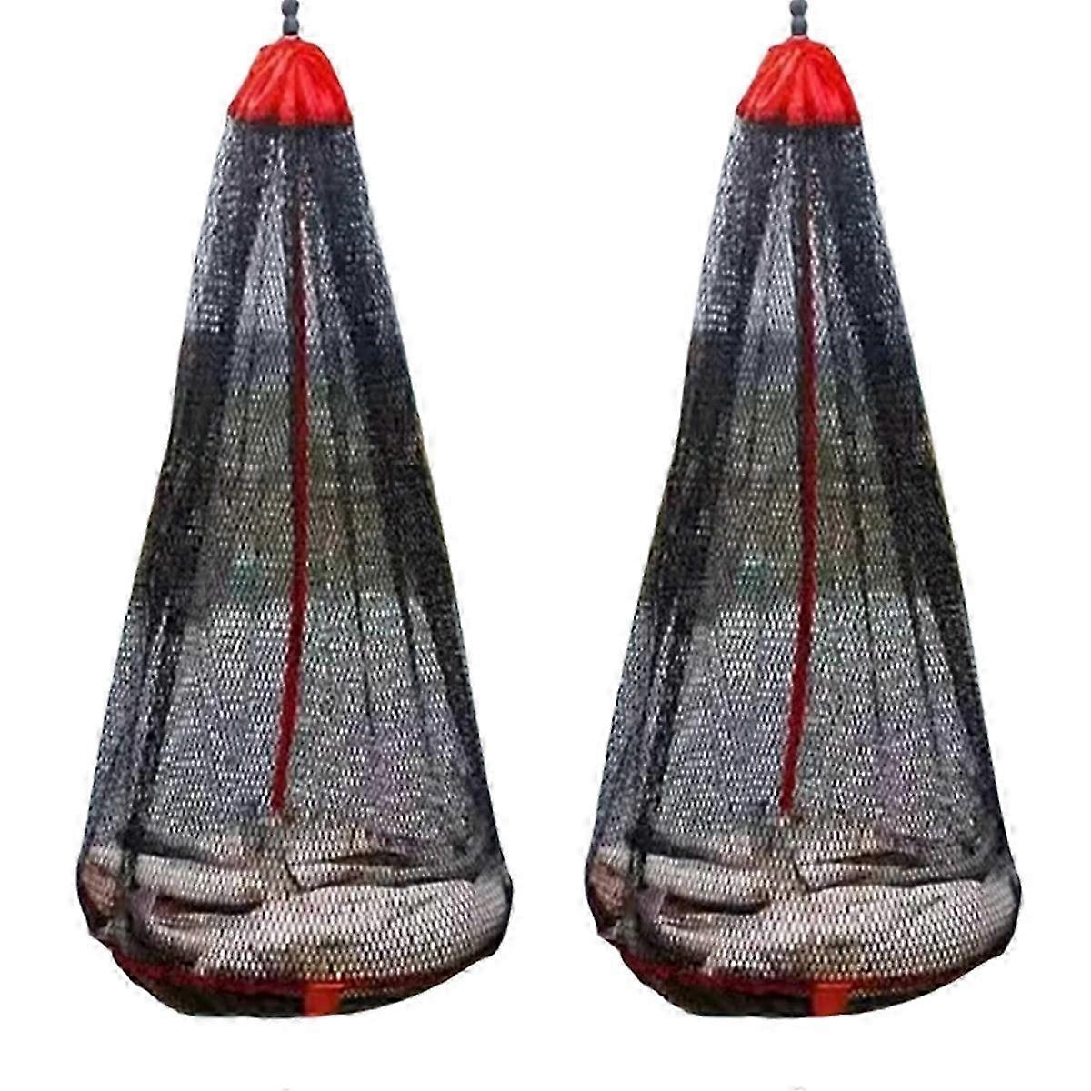 Foldable Fishing Net Bag, Thickened Fish Net, Small Mesh At Mouth, Flat Bottom Protective Storage 1. Edition 0710