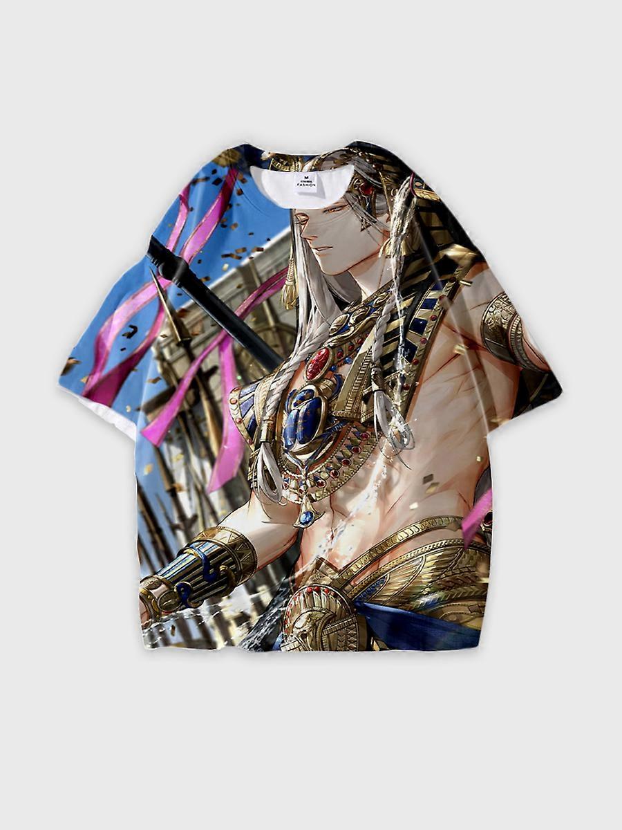 T-shirt round neck Pattern loose short sleeve JW1967