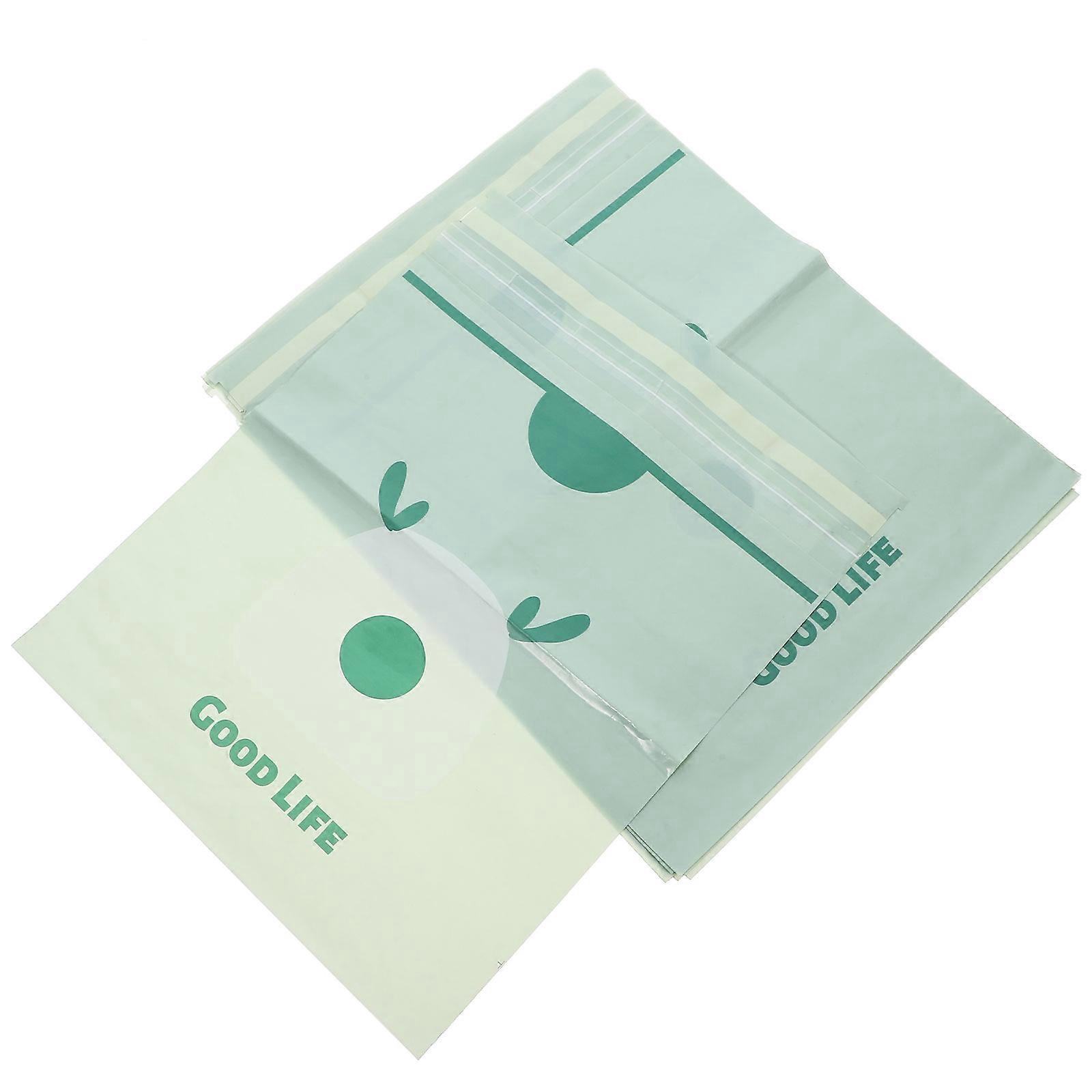 Adhesive Installation Car Trash Bag Daily Use Green 31.50X24.50X0.10CM Easy Cleaning 10Pcs