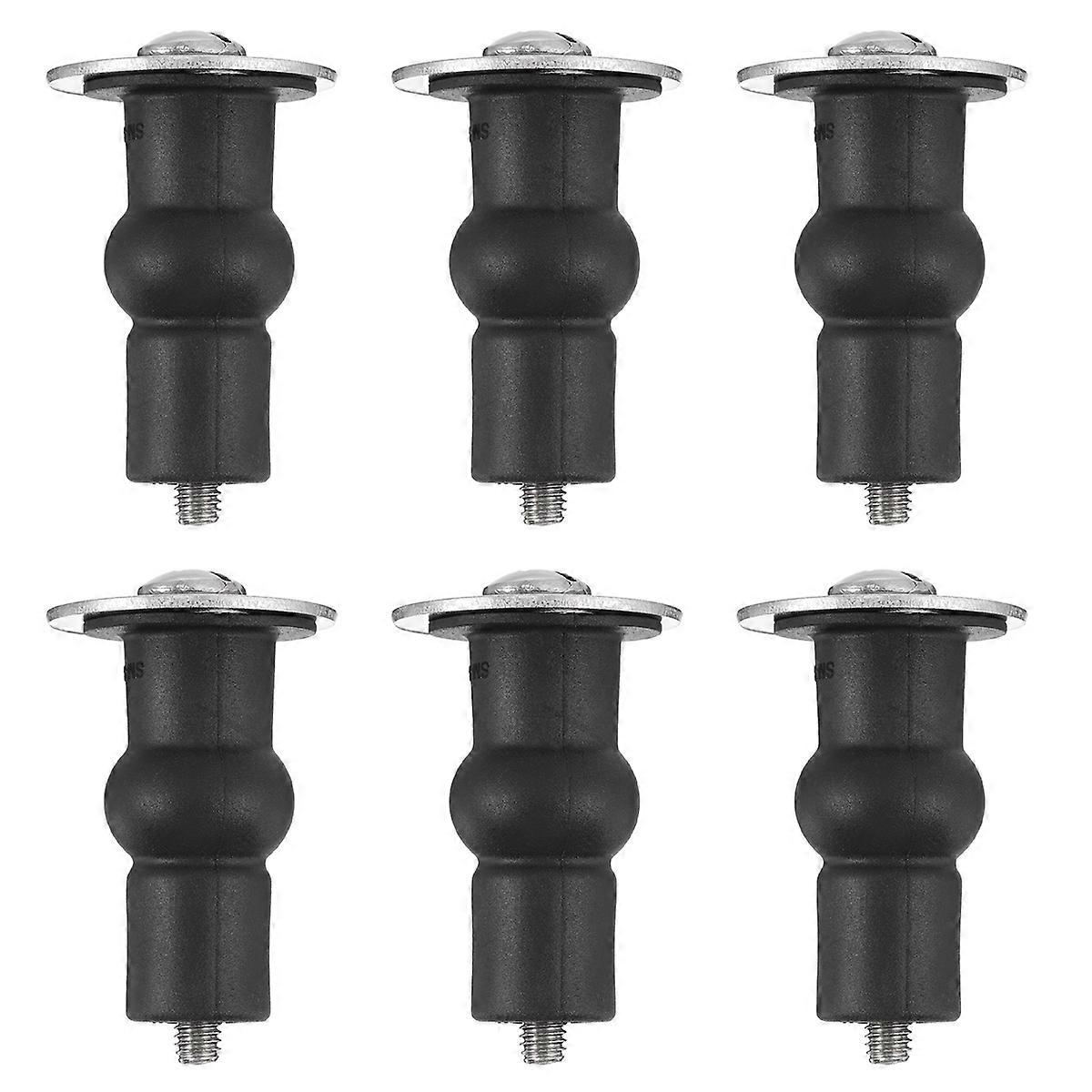 Toilet Seat Fixing Bolts Assorted Bathroom Installation 4.80X1.80X1.80CM Mounting 6Pcs