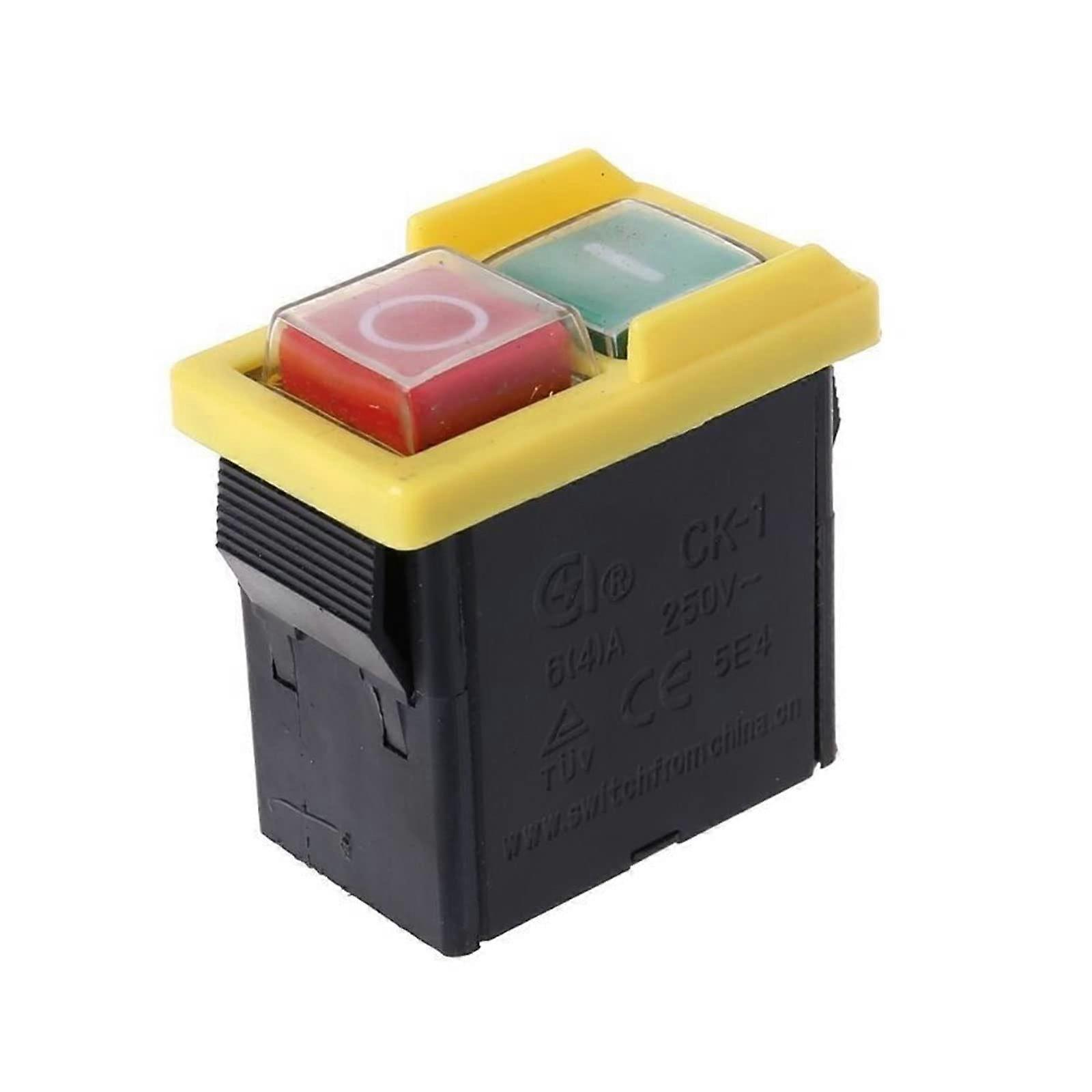 Electromagnetic Switch, CK1 KJD6 AC250V Machine Switch, Waterproof Push Button Switch, Zero Voltage Switch, Safety Switch, Emergency Off Switch