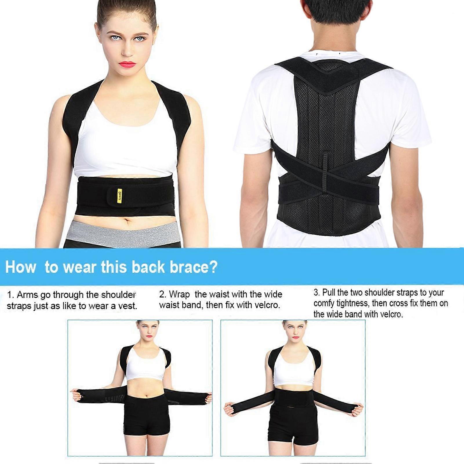 Adjustable Back Posture Corrector Brace Back Shoulder Support Belt Posture Supports Correction