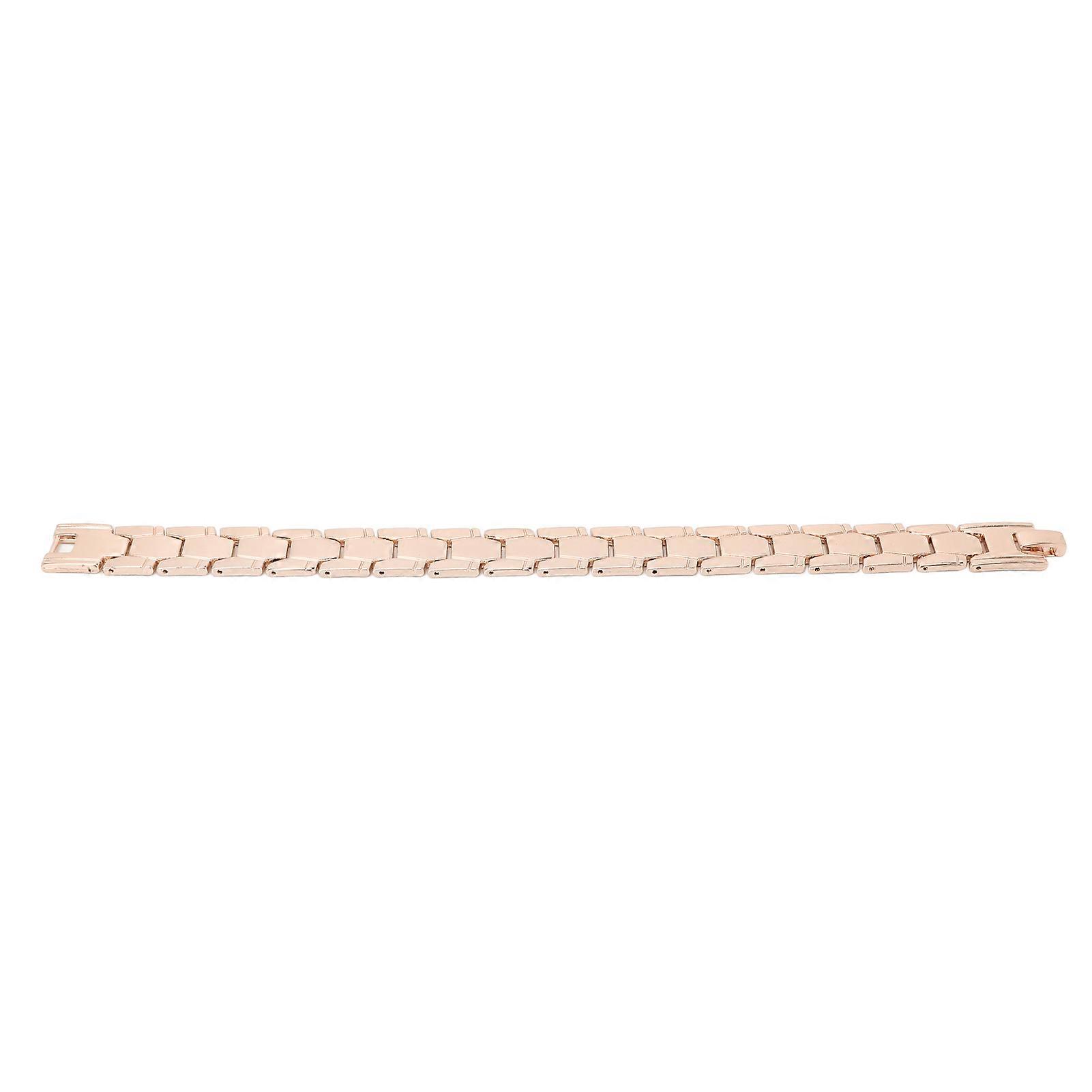 Bracelet Detachable Adjustable Hexagonal Multipoint Magnetic Therapy Men's BraceletRose Gold