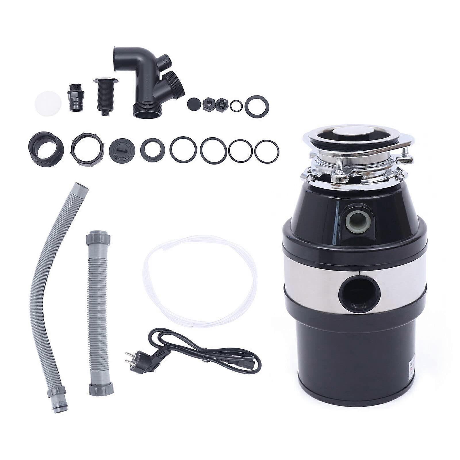 厨余垃圾处理器,3/4 HP 3500RPM 厨房厨余碎纸机,带空气开关,生活垃圾处理,厨余 560 W