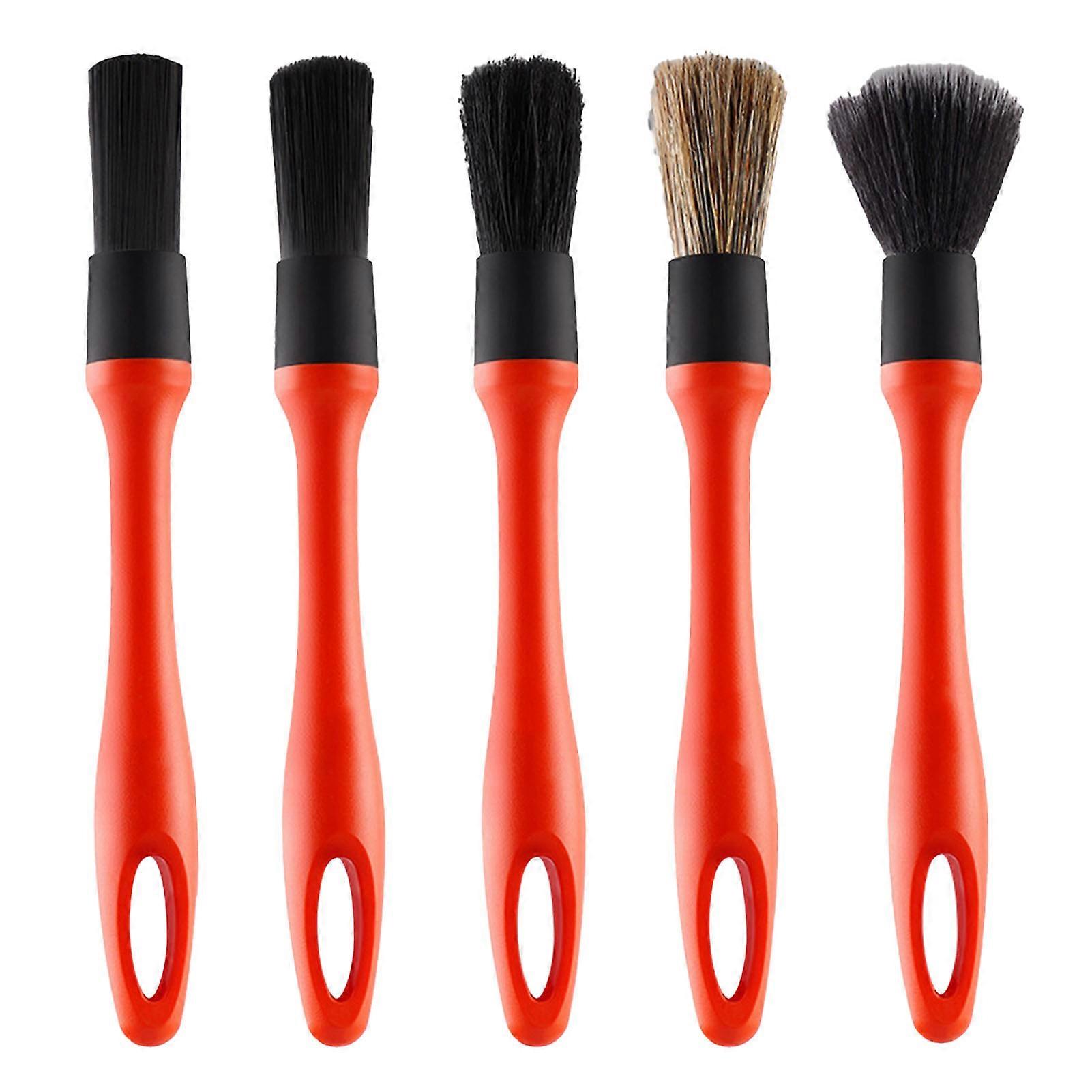 Car Cleaning Brush Set with Removable Head, PP & Pig Bristle
