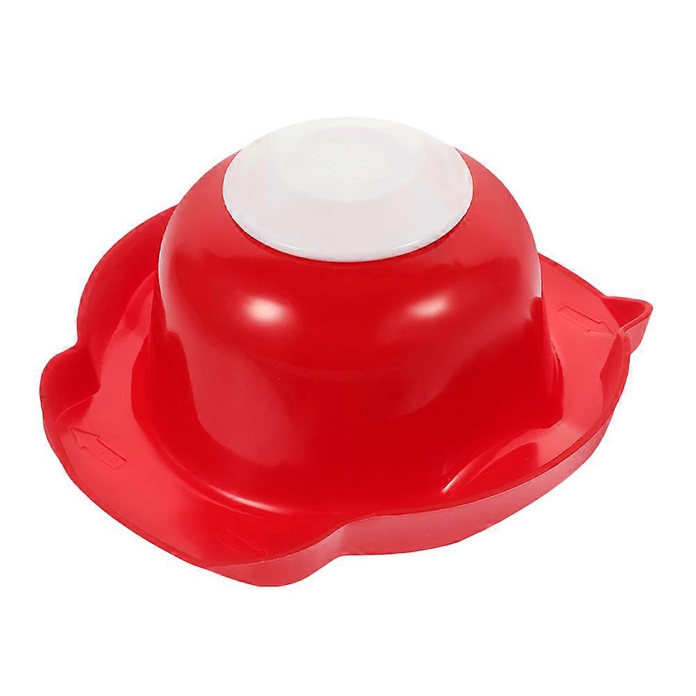 Red Plastic Food Safety Holder for Home Use Professional and with Stainless Steel Material