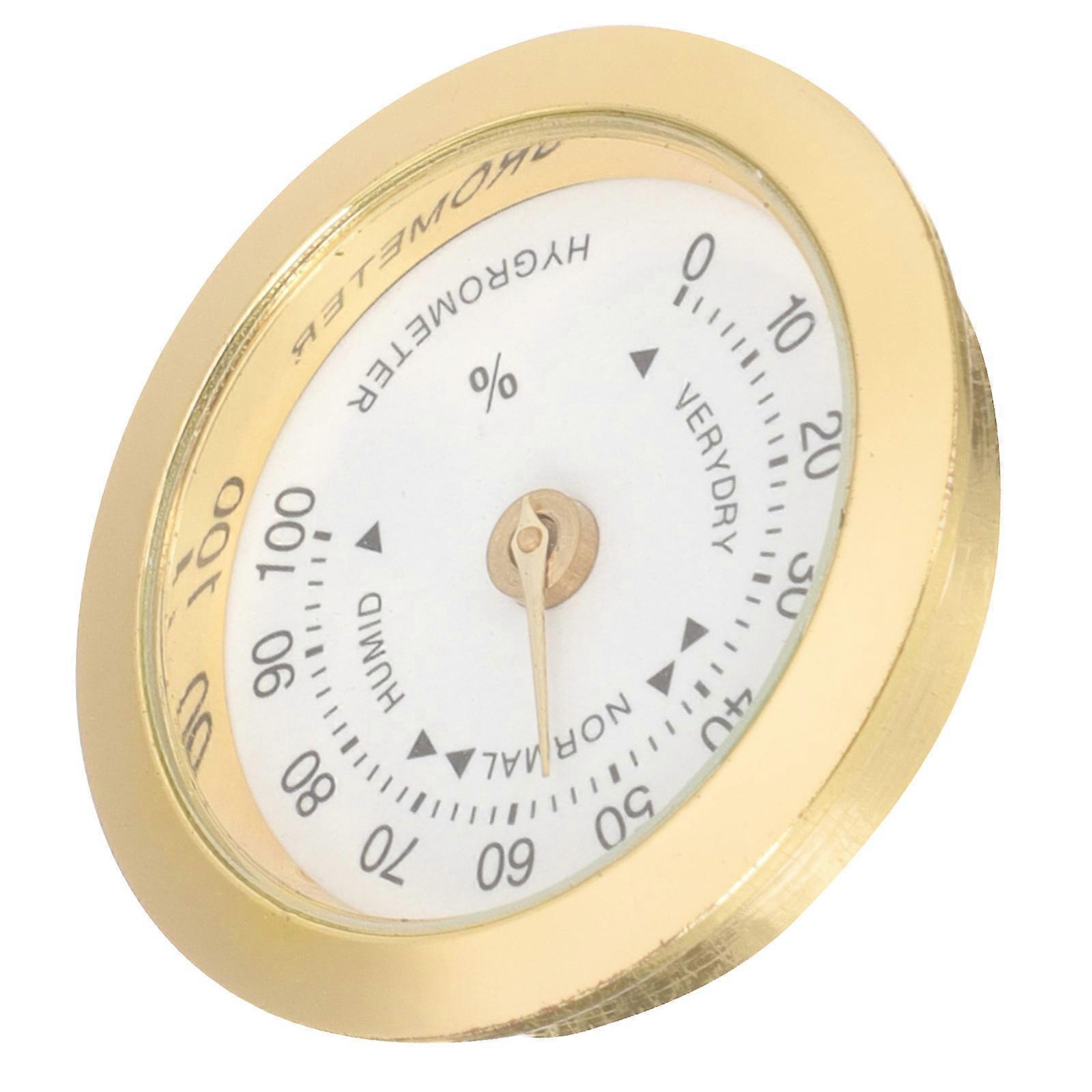 Guitar Humidity Meter Made of Durable Alloy Golden Color for Accurate Measurements 2 5 Inch