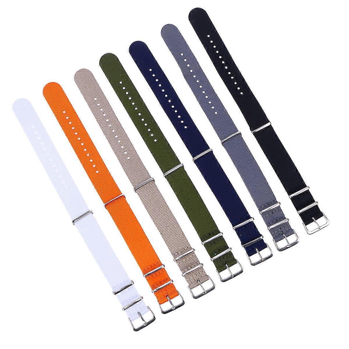 Breathable Nylon Watch Bands Easy to Install No Scratch For Exercise 20mm 1Pcs