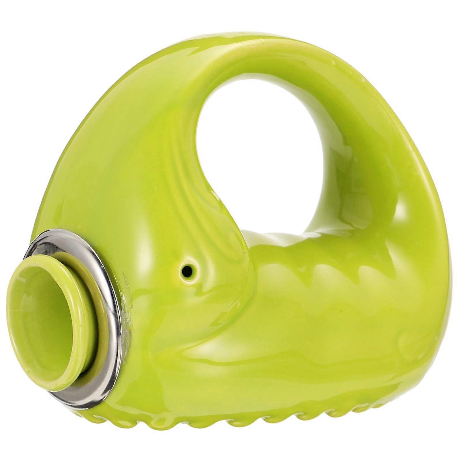 Moxibustion Device Smokeless Moxa Cleaner Acupoint Massager Tool Moxa Gel Burner Tank Green Ceramic Portable