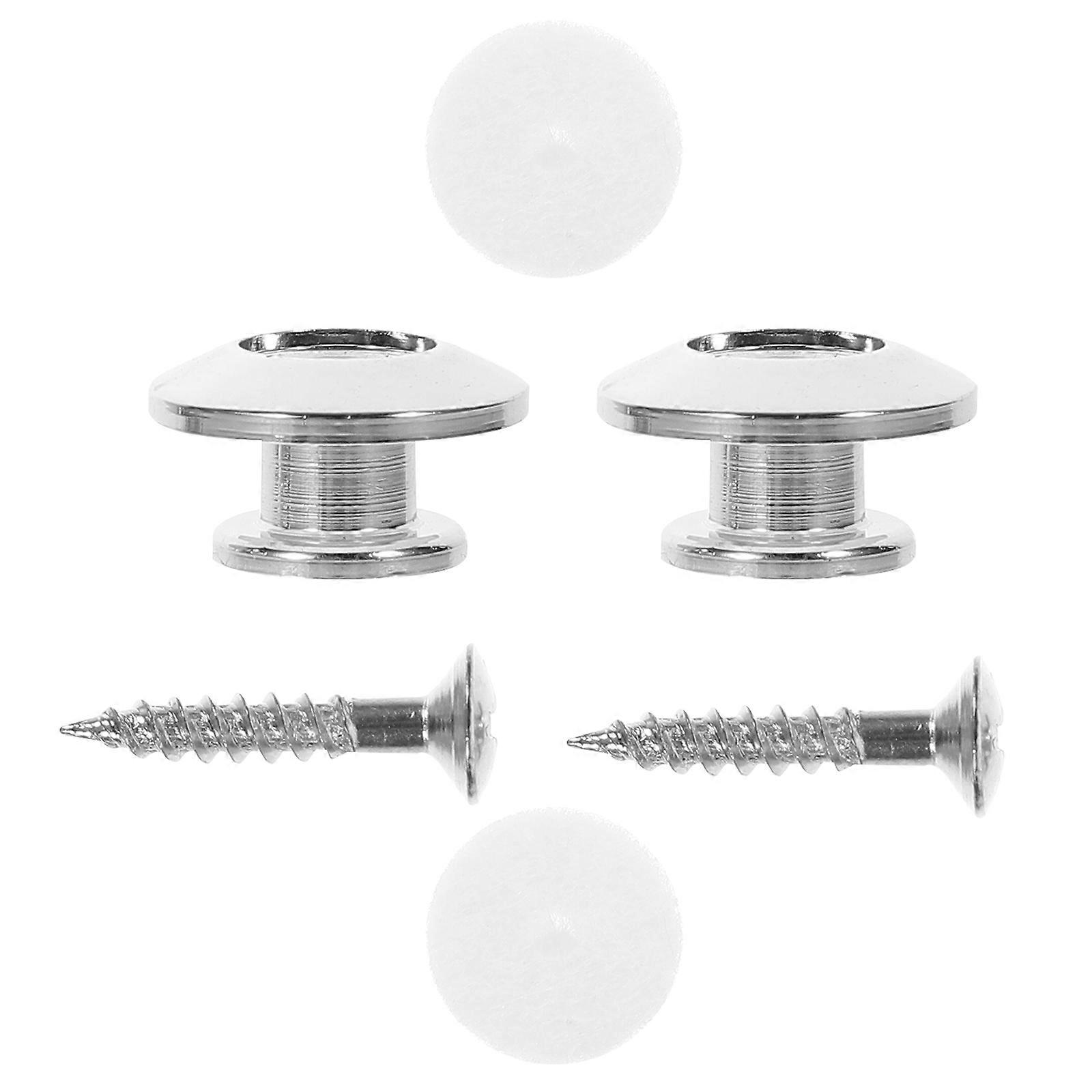 Guitar Strap Blocks Low Profile Guitar Strap Lock Button Wear-Resistant Mushroom Head For Backpack 2Pcs
