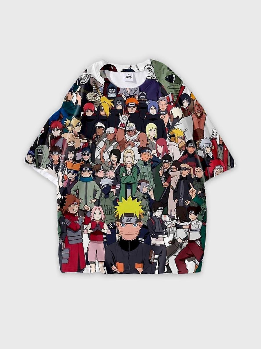 T-shirt round neck Role Pattern loose short sleeve P1410