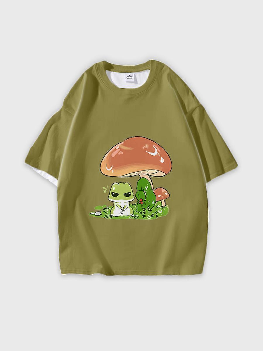 T-shirt short sleeve round neck summer casual loose P2598