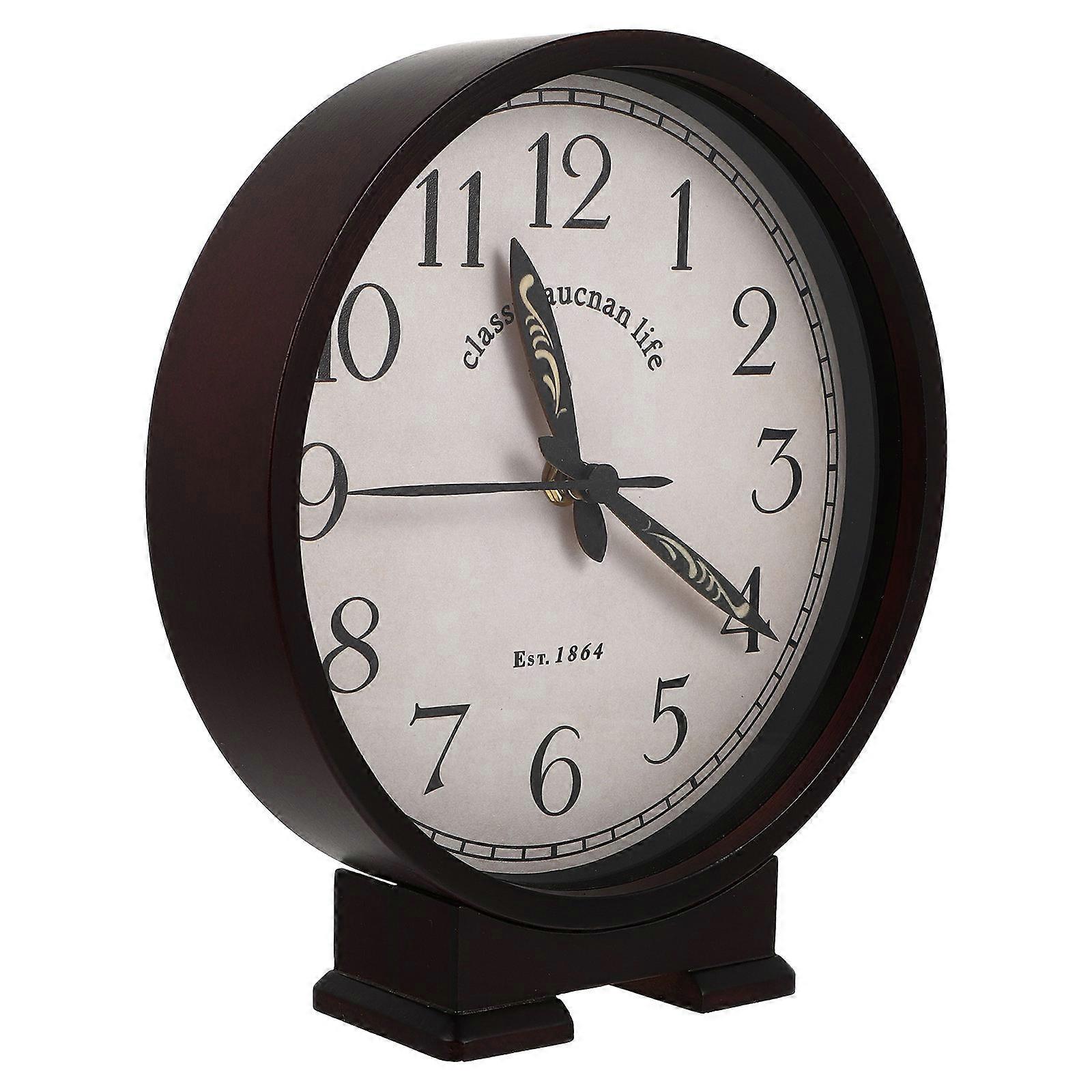 Silent Non Ticking Clock 1Pack Vintage Style Rectangular Clock Perfect For Home Decoration Thanksgiving Celebration