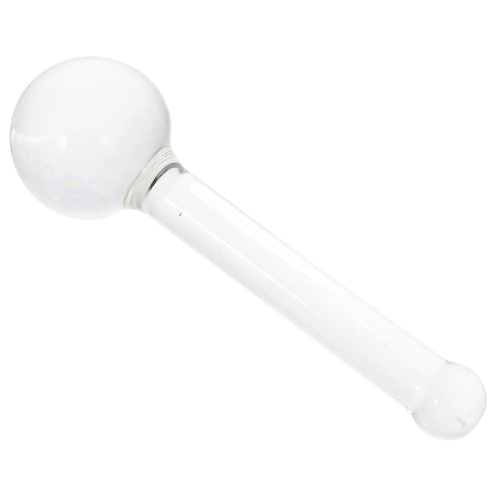 Grinding Pestle Muller Non Slip Hand Tool For Laboratory Use Transparent Crystal Flat Bottom 1Pcs