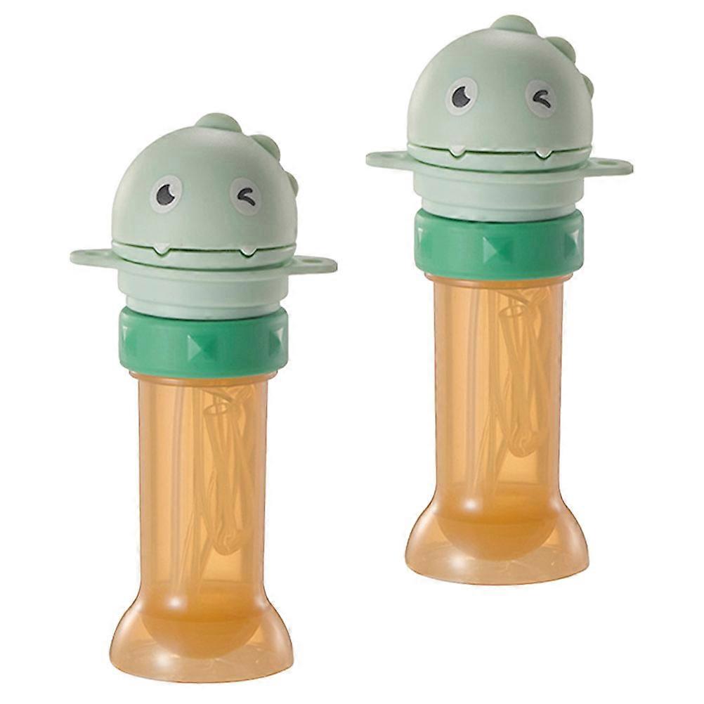 Kids Straw Lid 2Pcs Water Bottle Cap Portable Anti-Choking Feature Ideal For Children And Babies With Fun Dinosaur Design