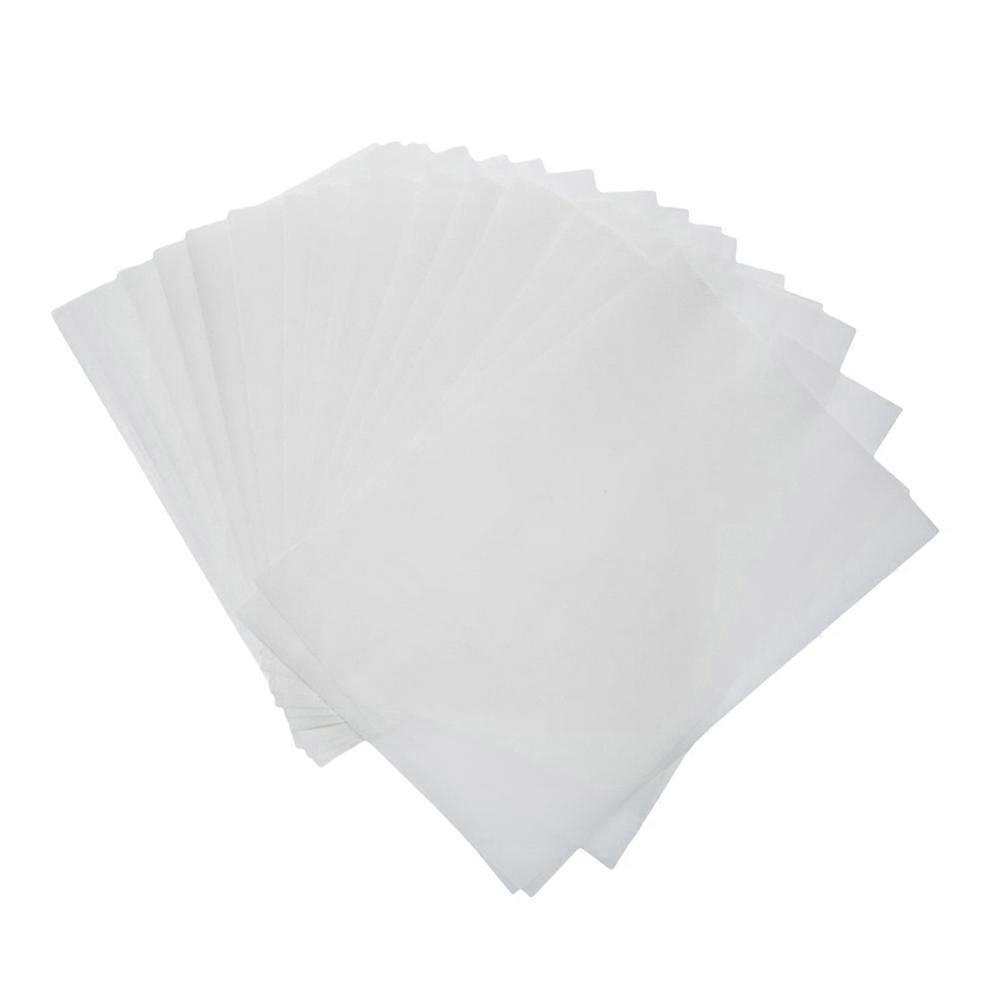 50pcs White Translucent Tracing Paper for Tattoo Stencils, Sketching, Printing, Wedding Invitations, Craft Drawing Pad for DIY Art Projects and