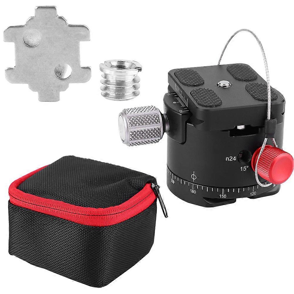 360 Degree Panoramic 5 Stops Click Indexing Rotator Ball Head for Camera Tripod (DH-50)