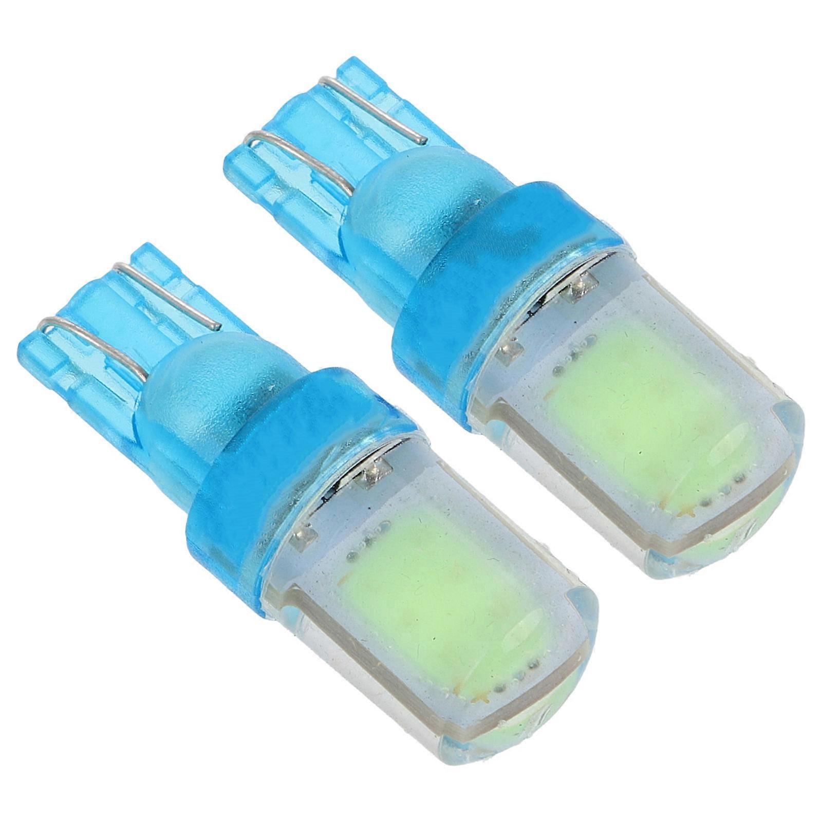 2pcs High Brightness COB Silicone Crystal License Plate Light for Car Interior Multi Color