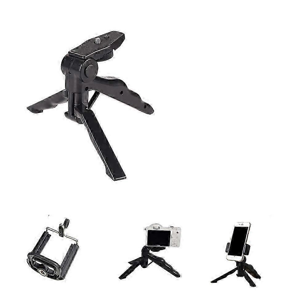 2025 Stativ Tisch Ständer Stativ Handy Stativ Ständer für Tecno Pop 6 Mini Stativ Smartphone Stativ Handy Stativ aus Kunststoff Schwarz (1x)