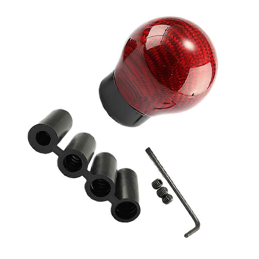 Universal Gear Knob for Car with Craftsmanship and Comfortable Design 1 Set Round Carbon