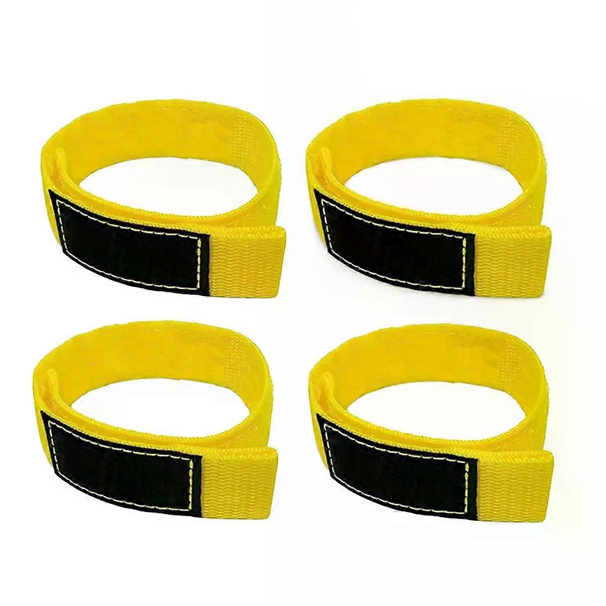 Quick-Straps by Wrap-It Storage - Assorted 4/12-Pack (Black and Yellow) - Hook /Loop Hose / Cable Organizers