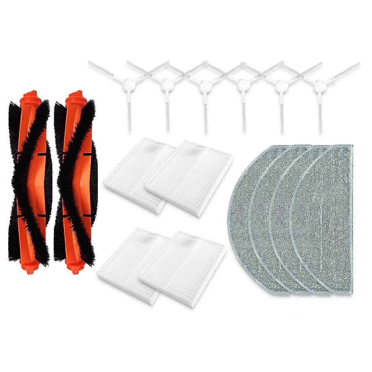For E10 B112 E12 Robotstøvsuger Hovedsidebørste Moppduk Hepa-filter Reservedeler Tilbehør Sett