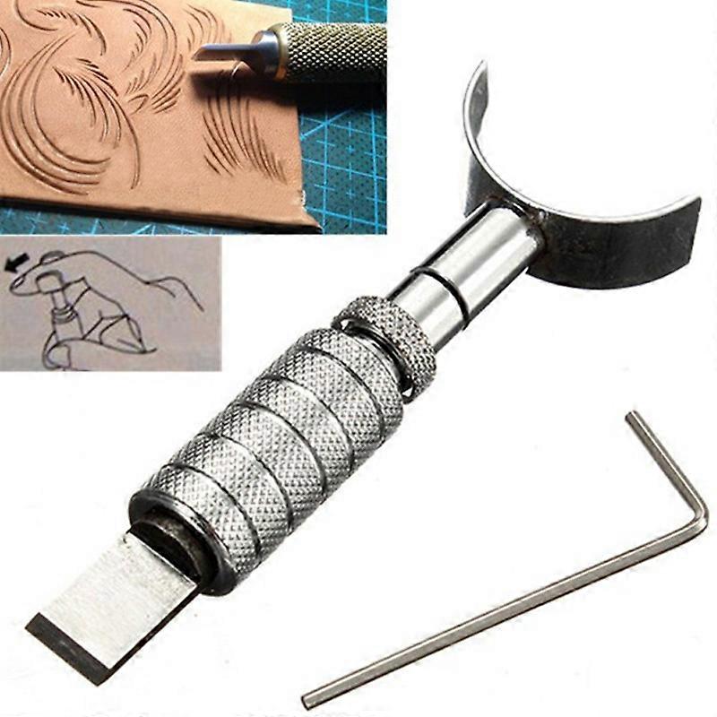 Adjustable Leather Crafts Leather Carving Rotating Knife Blade Tool Kit DIY Handmade Leather Tools Rotating Carving Knife Blade