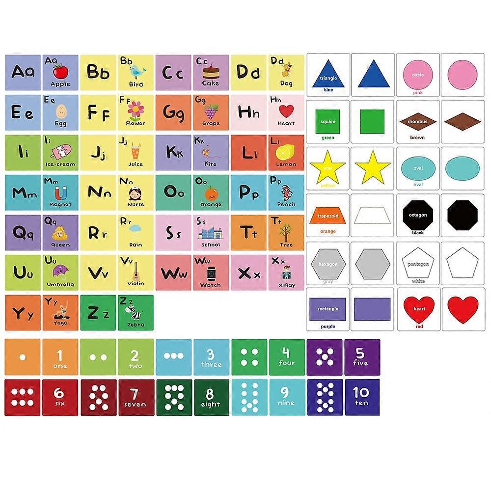 Recognize Color Alphabet Graphic Cards Dice Card