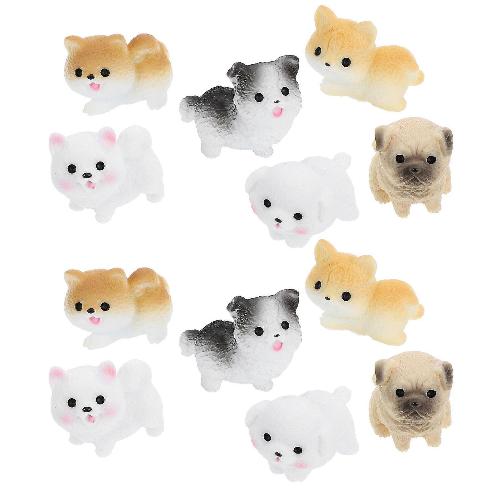Here's a polished and product description based on your input:

 

**12pcs Mini Dog Figurines Set – Realistic Hand Painted Puppy Figures for Home
