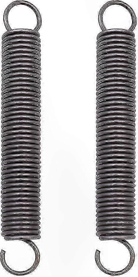 2-Pack Extended Compression Springs with Double Hooks, 2x18x150mm Steel Extension Springs for DIY Projects and Repairs