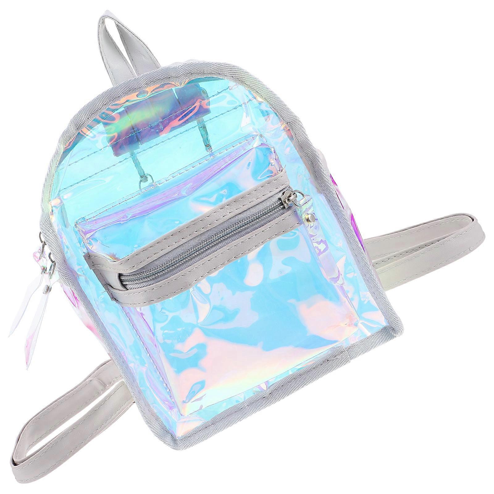 Dazzling Backpack White Casual Backpack for Storage Practical Kids Bag