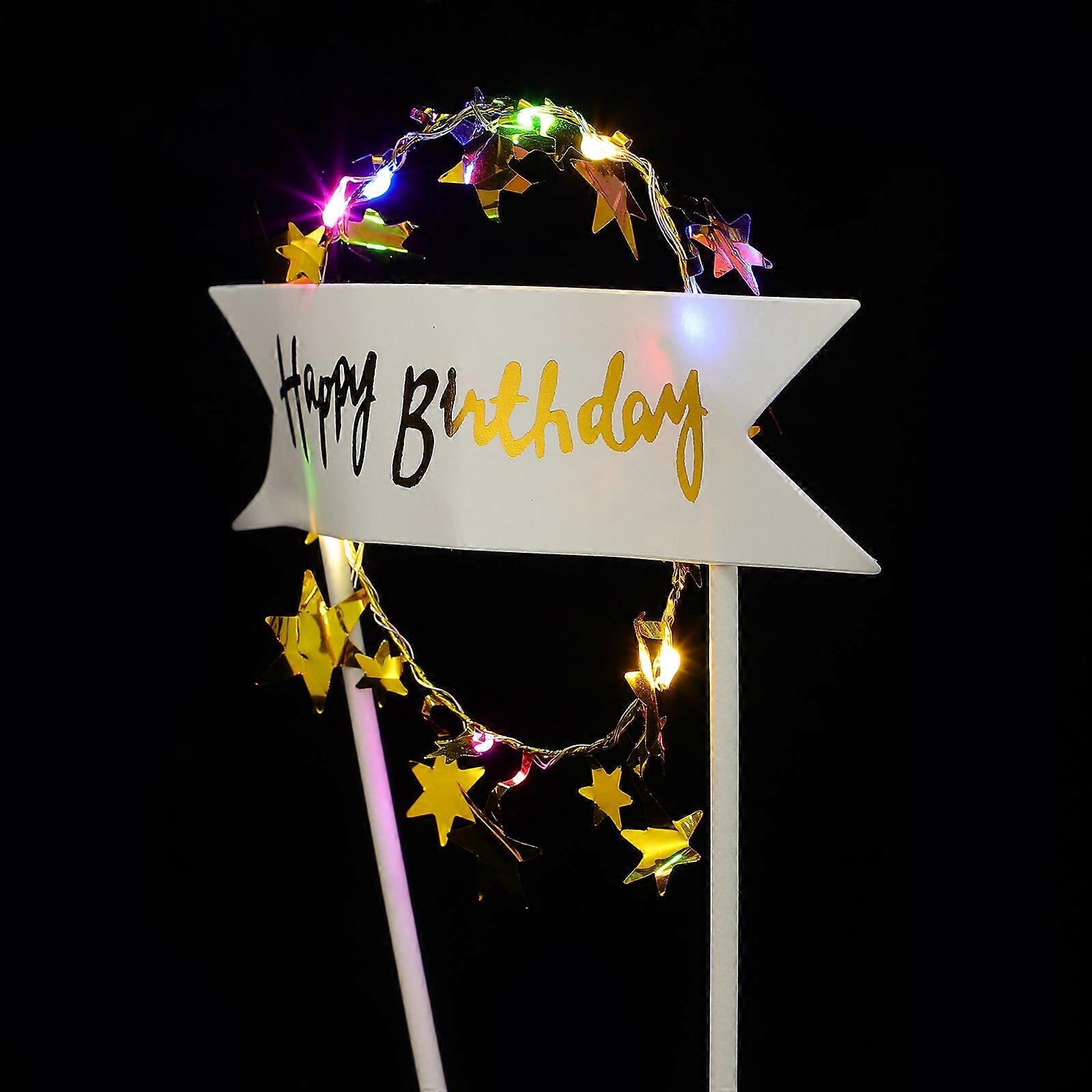 Cake Decoration Utilizing LED Technology For Celebrations And Craftsmanship 4Pcs
