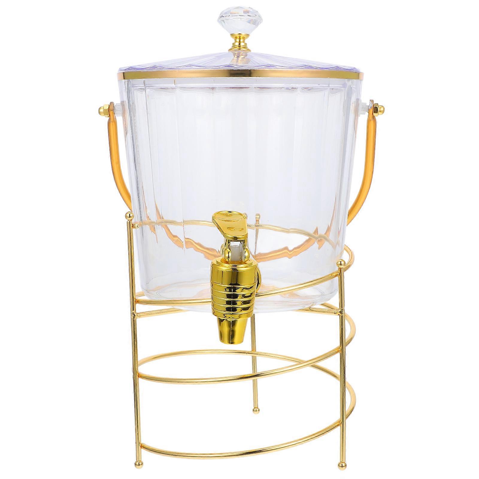Juice Storage 1 Set For Adults Transparent Cold Drink Dispenser With Modern Design Stand Rack For Various Occasions