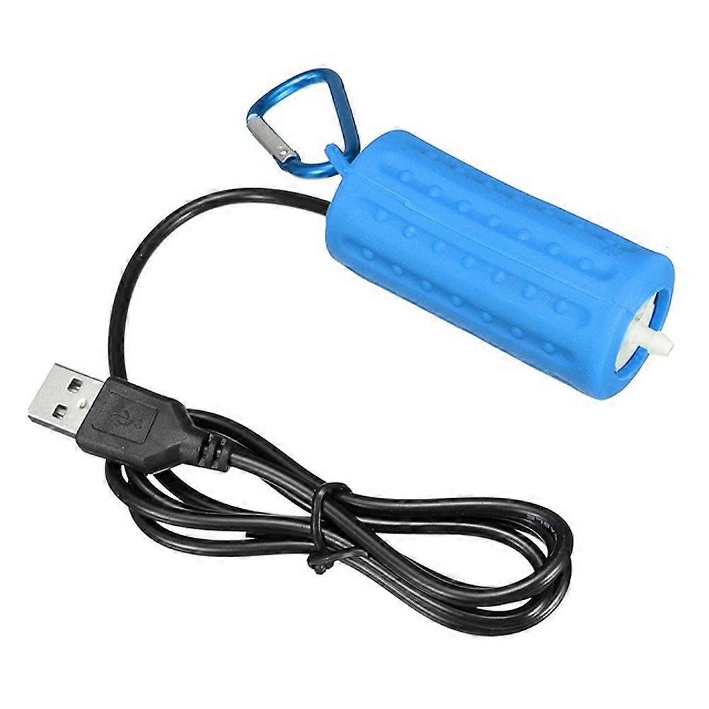Pond Air Aerator Usb Bubble Disk Stone Aquatic Oxygen Hose Blue For Hydroponic System 150X8X3Cm Fish 1Pcs