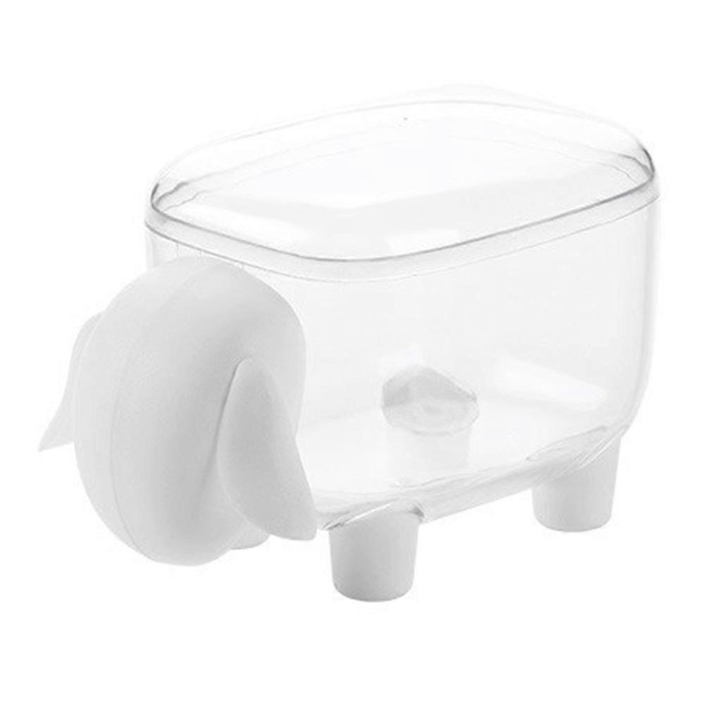 Cotton Swab Organizer for Bathroom 1 Set Cotton Swabs Storage Box and Sundries Holder White