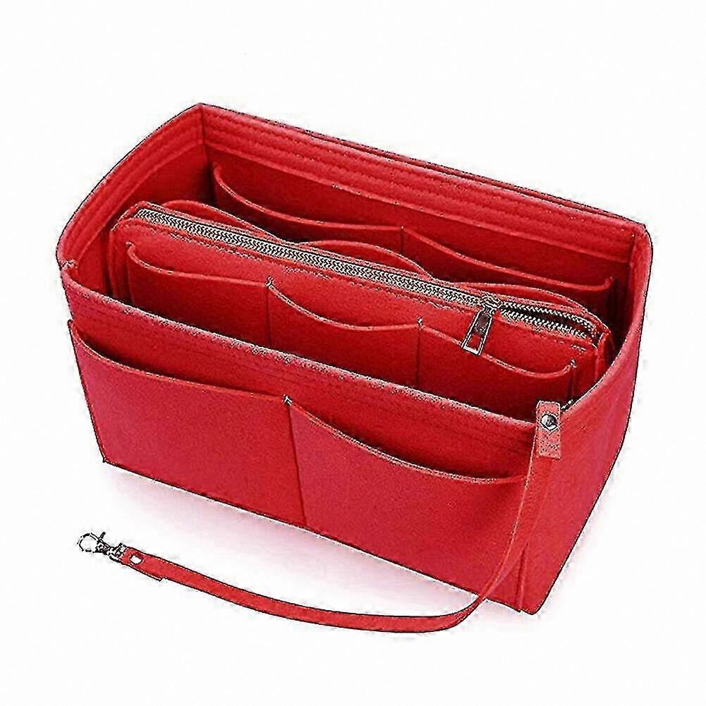 Adjustable Felt Bag Organizer for Handbags and Totes - Multi-Functional Cosmetic Storage Solution