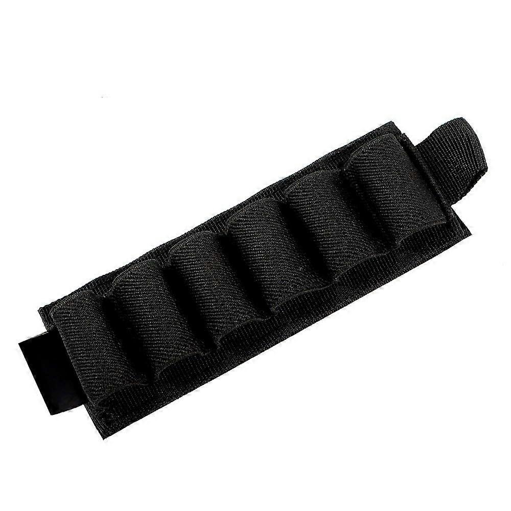 12GA Shotgun Bullet Pouch 6-Round Cartridge Holder MOLLE Compatible Ammunition Storage Bags for Rifles, Airsoft, Shotgun