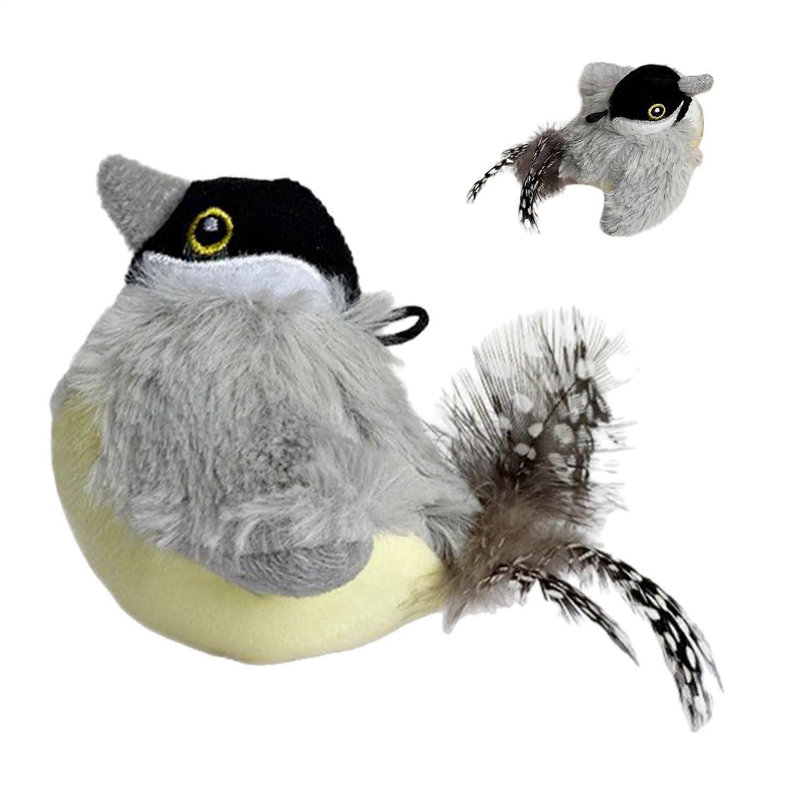 Bird Interactive Plush Toy for Cats and Small Dogs, Realistic Sound, Pet Chew Toy for Fun Activities and Entertainment