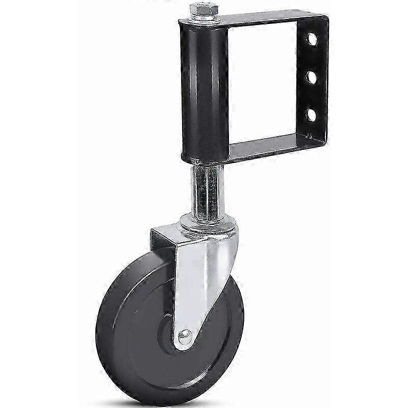 Heavy Duty Spring-Loaded Gate Wheels for Wooden Swing Gates - Universal Mount Casters for Smooth Operation & Enhanced Durability